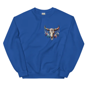 Günlük Kombinlerin Favori Baskılı Sweatshirt’u Renk Seçenekleriyle - Royal / S - Baskılı Sweatshirt