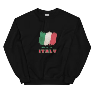 Made in Italy Unisex Sweatshirt Renk Siyah Uzun Süreli Kullanım - Black / S - Baskılı Sweatshirt