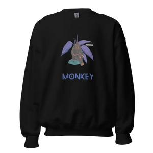 Monkey Baskılı Unisex Sweatshirt ile Rahat Şıklığı Yakalayın - Baskılı Sweatshirt