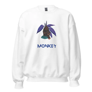 Monkey Baskılı Unisex Sweatshirt ile Rahat Şıklığı Yakalayın - Baskılı Sweatshirt