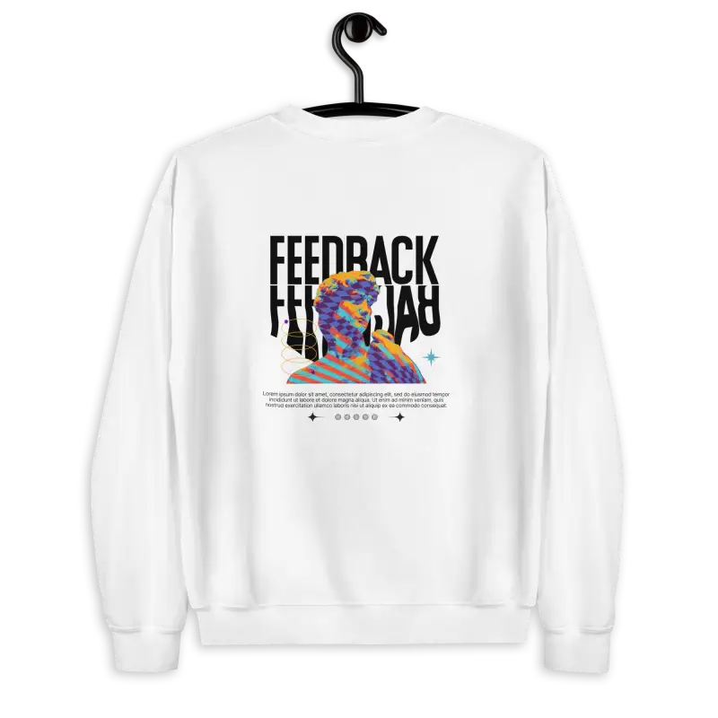 Şık FEEDBACK Baskılı Sweatshirt ile Tarzınızı Yansıtın - Baskılı Sweatshirt