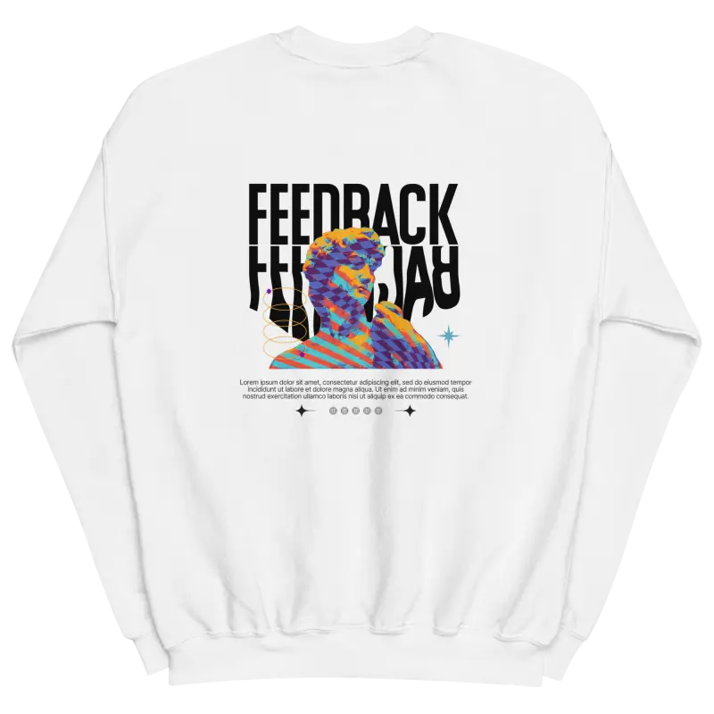 Şık FEEDBACK Baskılı Sweatshirt ile Tarzınızı Yansıtın - Baskılı Sweatshirt