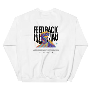 Şık FEEDBACK Baskılı Sweatshirt ile Tarzınızı Yansıtın - S - Baskılı Sweatshirt